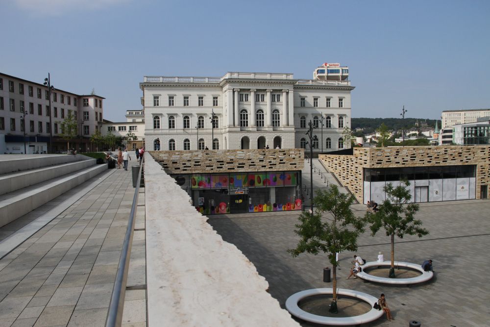 Alte Bundesbahndirektion Elberfeld, oberer und unterer Bahnhofsplatz Alte Bundesbahndirektion Elberfeld, oberer und unterer Bahnhofsplatz